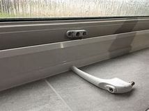Broken PVC window handle. PVC window repairs